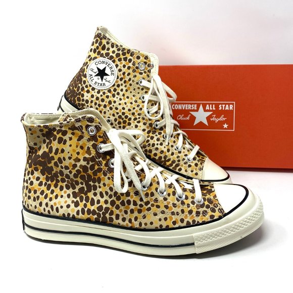 Converse Men's Size CHUNK 70 HI Light Twine Brown Egret Canvas Sneakers 167483C - Picture 8 of 10